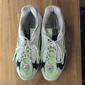 Nike Air Max Triax in White, Black, and Light Green